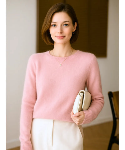 Women's Thick Cashmere Sweater Elegant Knit | Sofih
