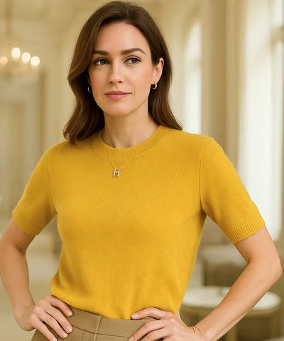 Women’s Modal Knit Short Sleeve Top Elegant | Plime