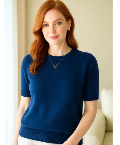 Women’s Modal Knit Short Sleeve Top Elegant | Plime