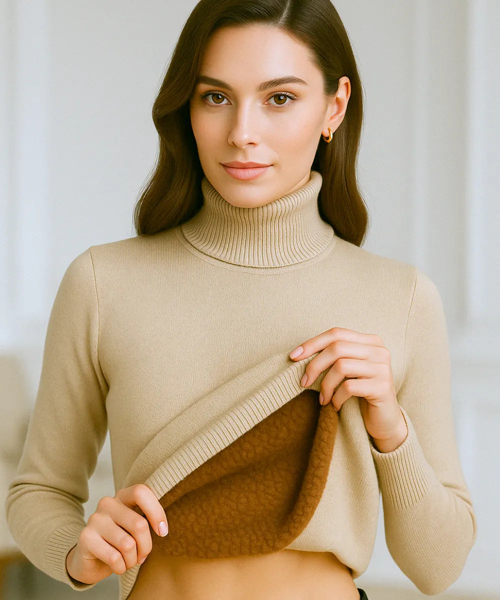 Women's Thick Brushed Thermal Winter Top | Mullir