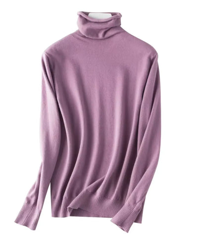 Women's High Neck Knit Top Elegant | Emma