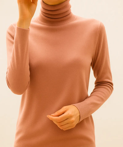 Women's High Neck Knit Top Elegant | Emma