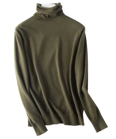 Women's High Neck Knit Top Elegant | Emma