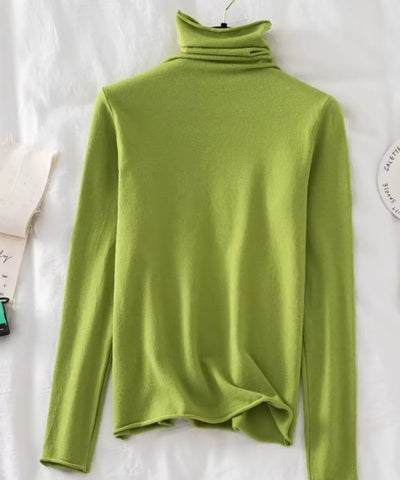 Women's High Neck Knit Top Elegant | Emma