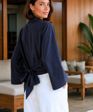 Women’s Dressy Wrap Top with Adjustable Tie | Lizie