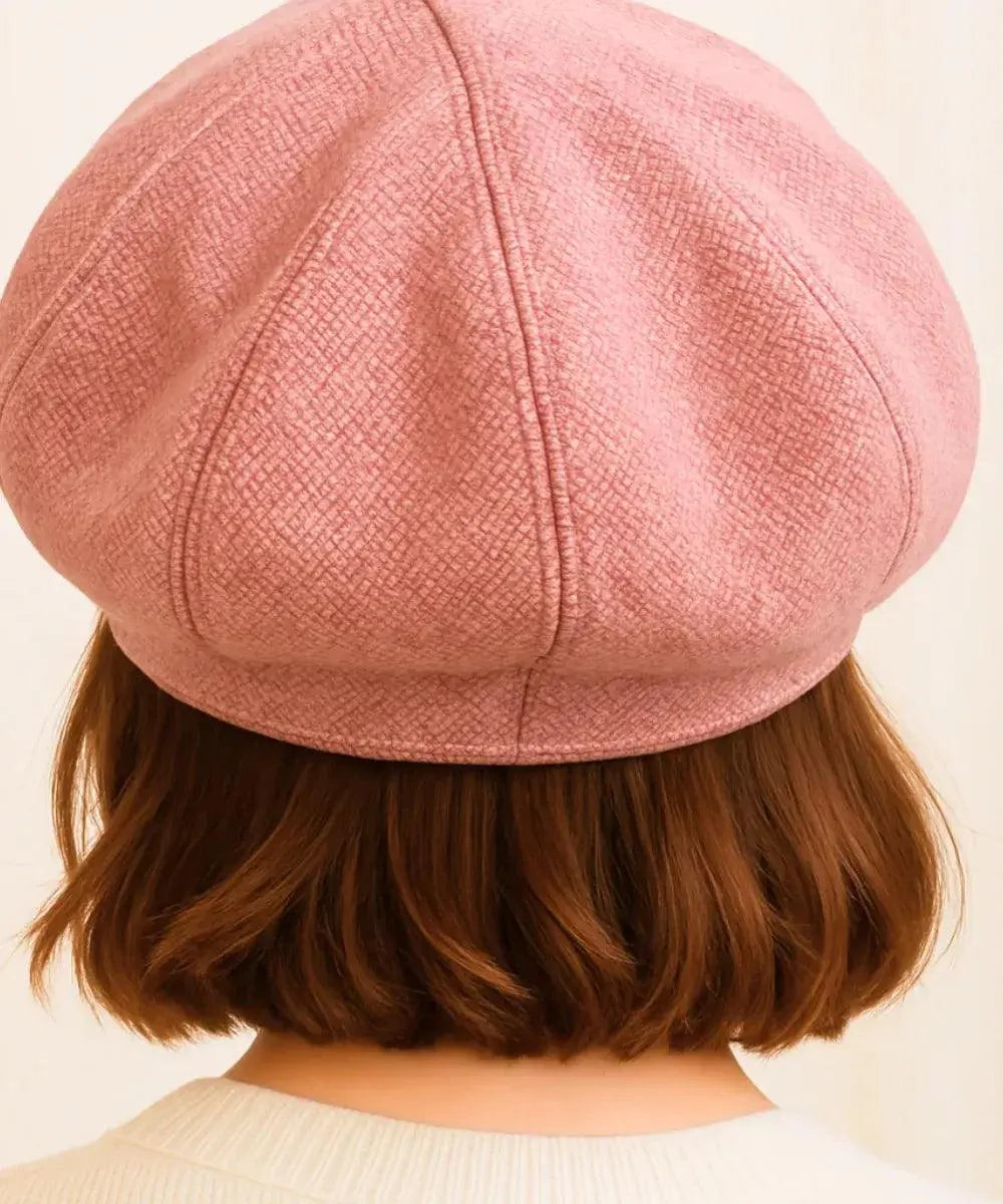 Women's Pink Wool-Blend French Beret