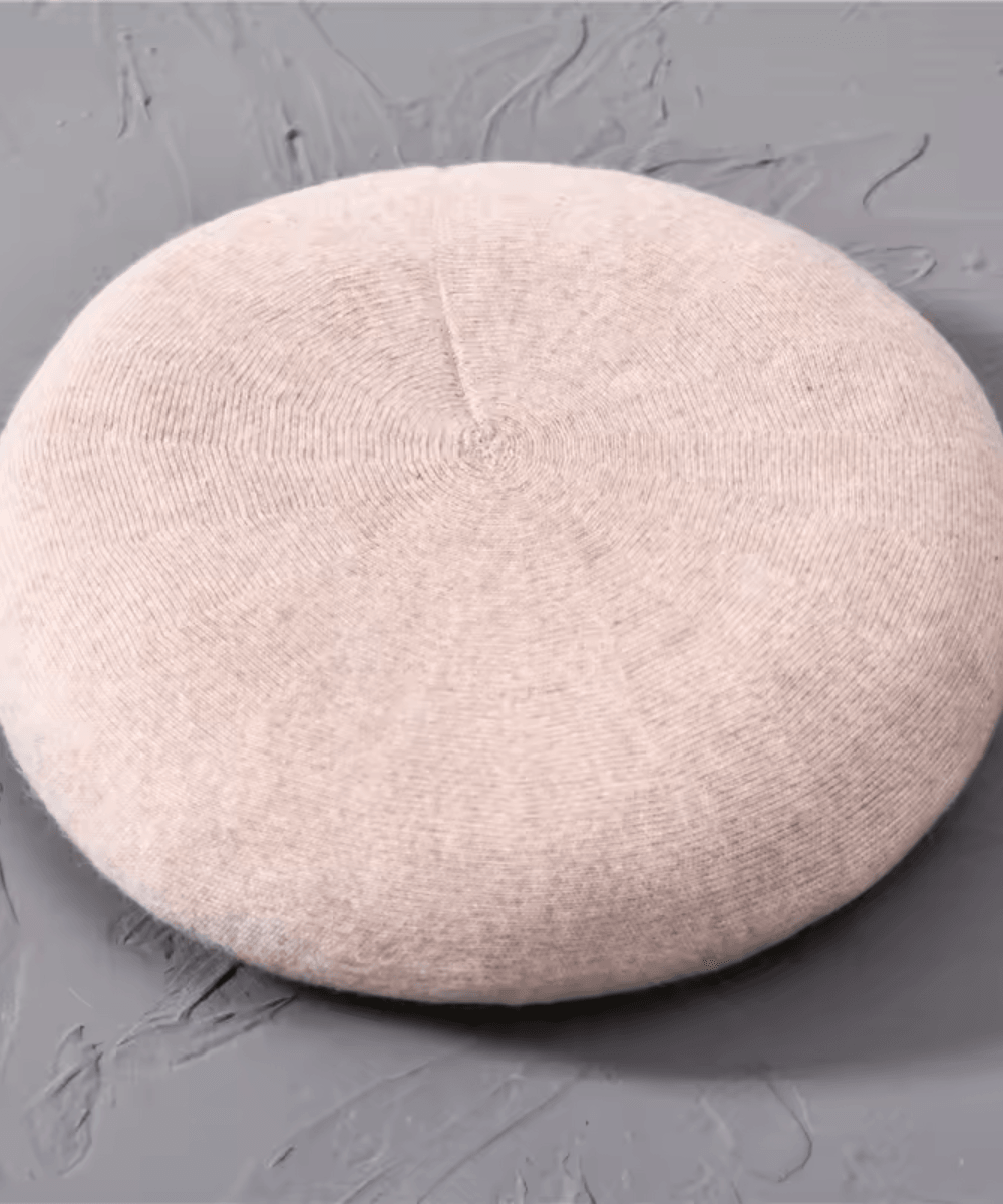 Women's Blush Cashmere-Blend Wool Beret