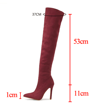 Comprar  Bota Cano Longo Salto Fino em camurça premium com salto de 9-11 cm, zíper lateral e sola antiderrapante, ideal para ocasiões elegantes e confortáveis. - Anellimn