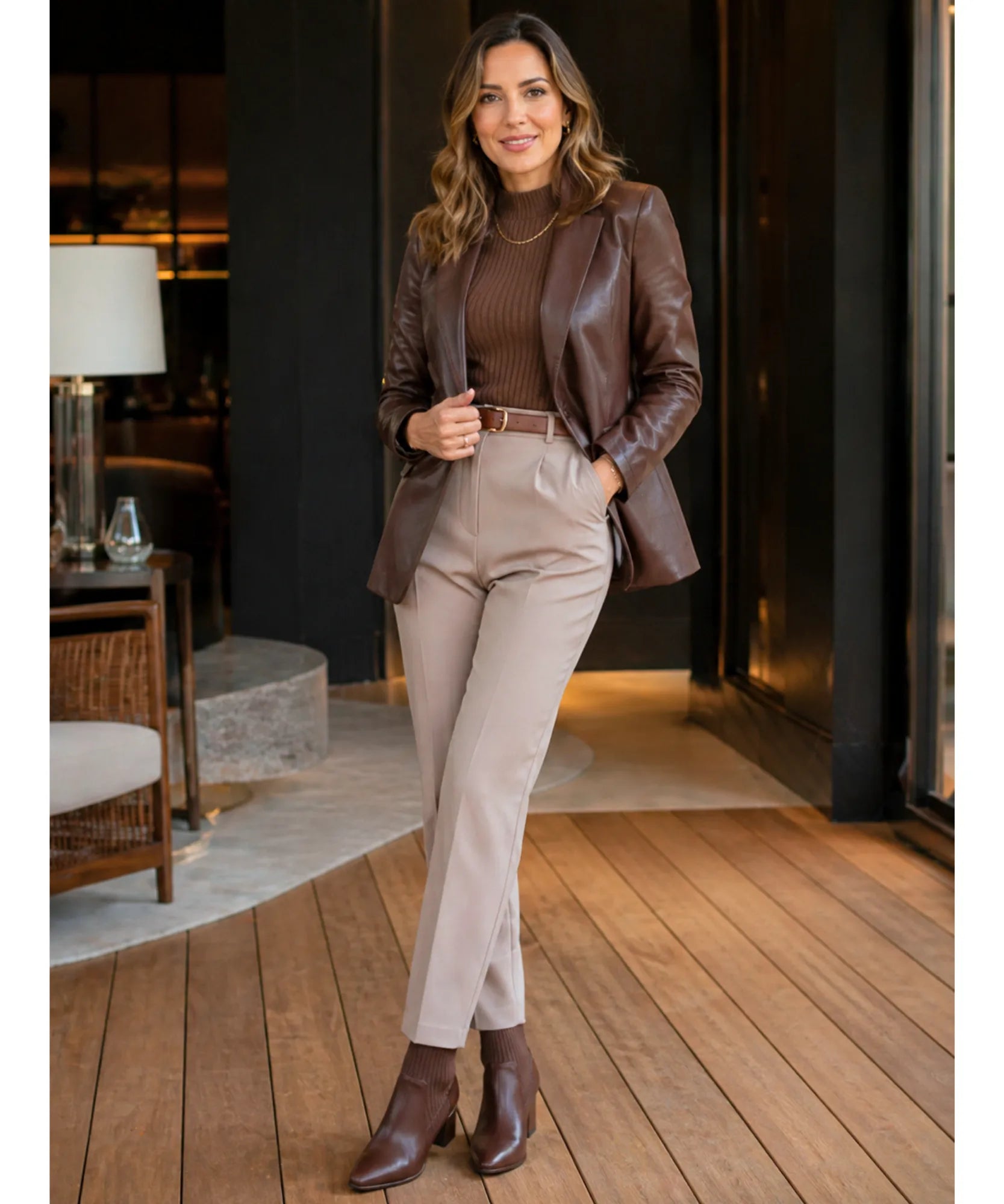 Comprar bota feminina cano curto knit malha tricot bico quadrado salto bloco couro ecológico promoção ZARA