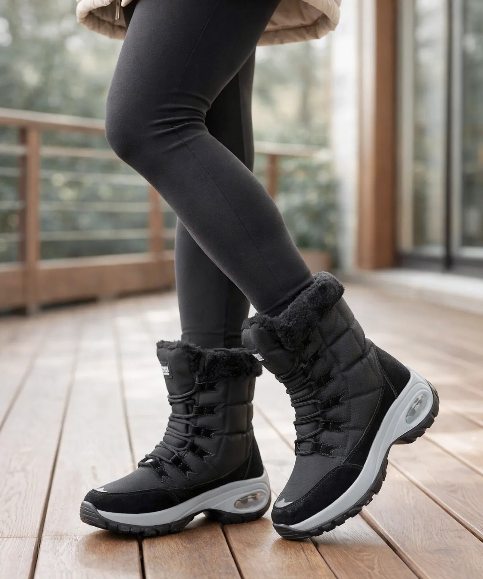 Comprar bota feminina inverno impermeável forro peluciado antiderrapante neve barato promoção frete grátis