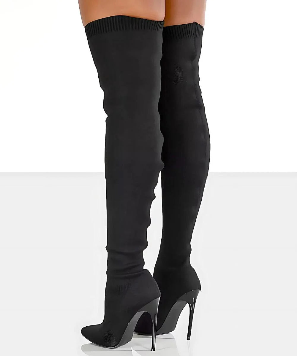 Comprar bota feminina cano curto knit malha tricot bico quadrado salto bloco couro ecológico promoção ZARA
