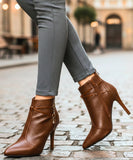 Comprar bota feminina salto fino bico fino texturizada elegante para looks sofisticados e eventos em promoção AREZZO