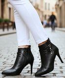 Comprar bota feminina salto fino bico fino texturizada elegante para looks sofisticados e eventos em promoção AREZZO