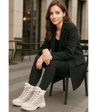 Women's Waterproof Snow Boots with Fur Trim and Non Slip Sole | Kika