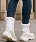 Women's Waterproof Snow Boots with Fur Trim and Non Slip Sole | Kika