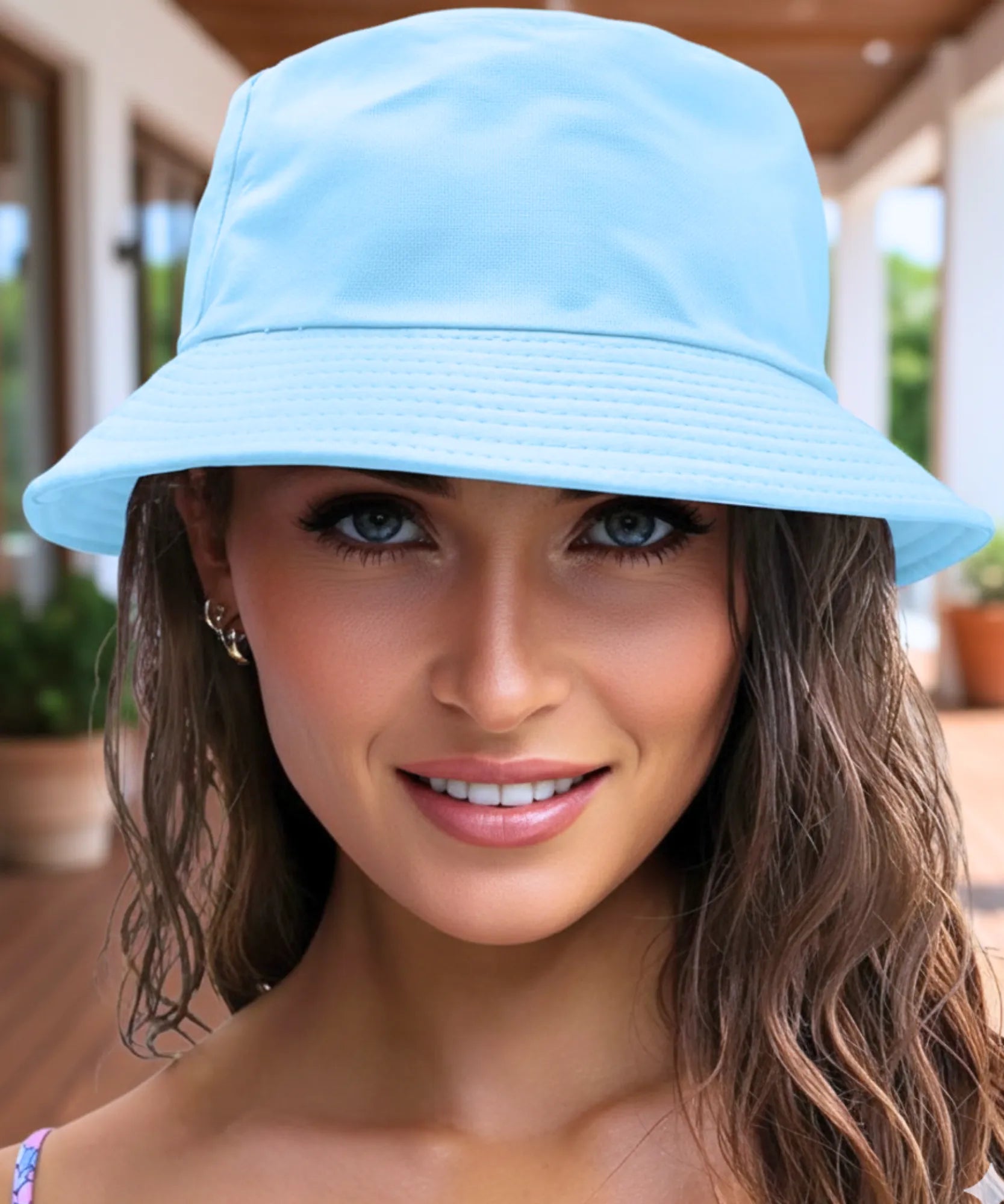 Comprar bucket chapeu unissex algodão premium proteção UV dobrável leve para praia trilhas e passeios em promoção ANELLIMN