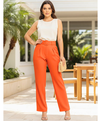 Women’s High Waisted Tailored Dress Pants | Sandy