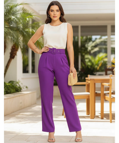 Women’s High Waisted Tailored Dress Pants | Sandy