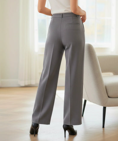 Comprar calça alfaiataria feminina wide leg cintura alta tecido premium trabalho escritório barato ou em promoção ZARA