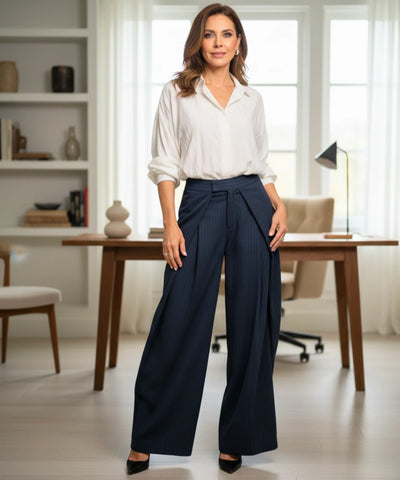 Women’s Wide Leg Tailored Pants High Waist | Trali