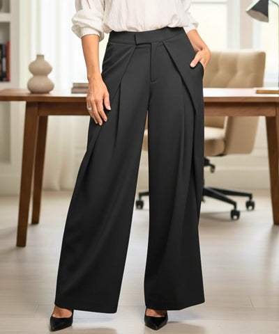 Women’s Wide Leg Tailored Pants High Waist | Trali