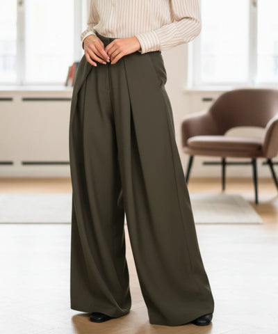 Women’s Wide Leg Tailored Pants High Waist | Trali