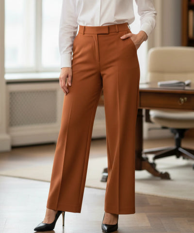 Women’s High Waisted Wide Leg Tailored Pants for Workwear | Grena