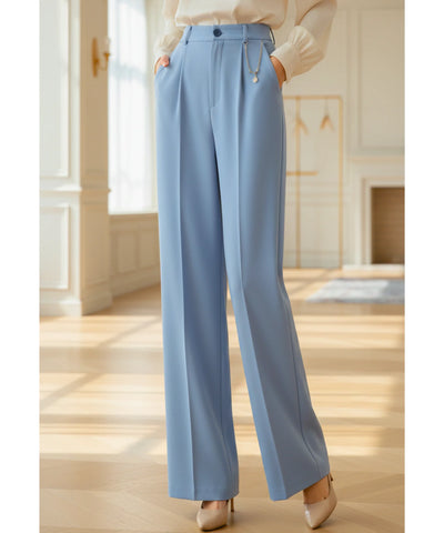 Women's High Waist Tailored Pants with Front Pleats | Helô
