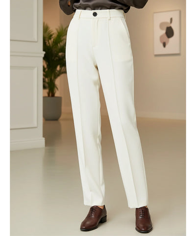 Women's High Waist Tailored Pants with Front Pleats | Helô