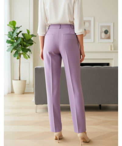 Women's High Waist Tailored Pants with Front Pleats | Helô