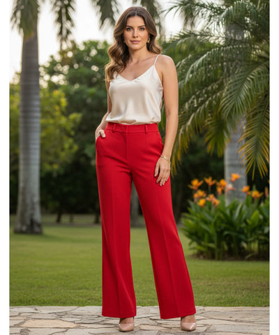 Women’s Flare Tailored Pants High Waist Elegant Fit | Pansy