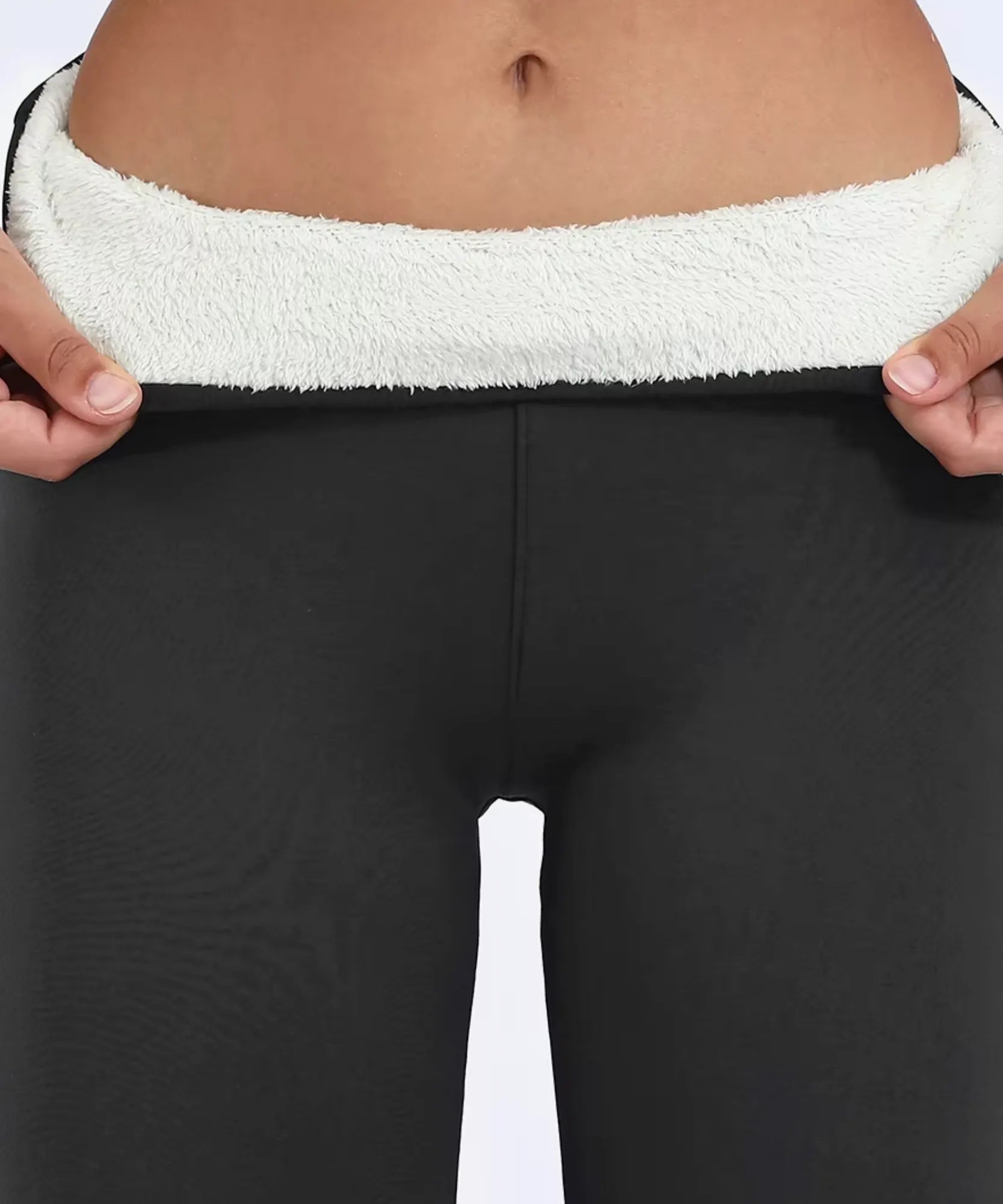 Women's Thermal Fleece-Lined Leggings in Heather Grey