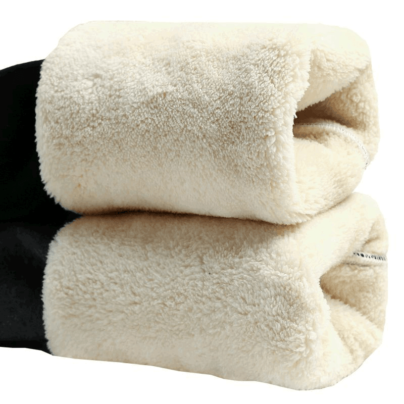Women's fleece-lined leggings with a brushed fleece interior for winter warmth