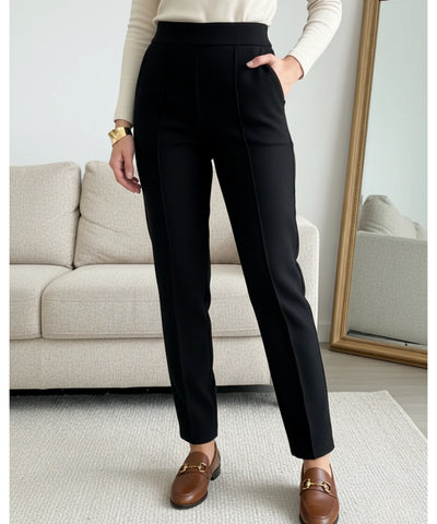 Comprar calça moletom feminina alfaiataria com bolsos cintura alta confortável e elegante barato ou em promoção ZARA