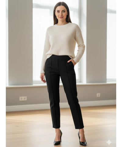 Women’s High Waisted Tailored Sweatpants with Pockets | Joa