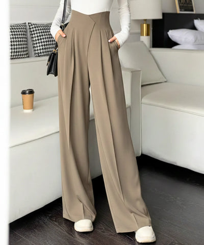 Women’s High Waisted Wide Leg Pleated Pants | Belle
