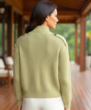 Women's Ribbed High Neck Knit Cardigan | Nord