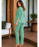Women's Pinstripe Blazer and Pants Set | Giza