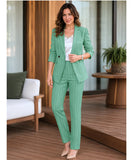 Women's Pinstripe Blazer and Pants Set | Giza