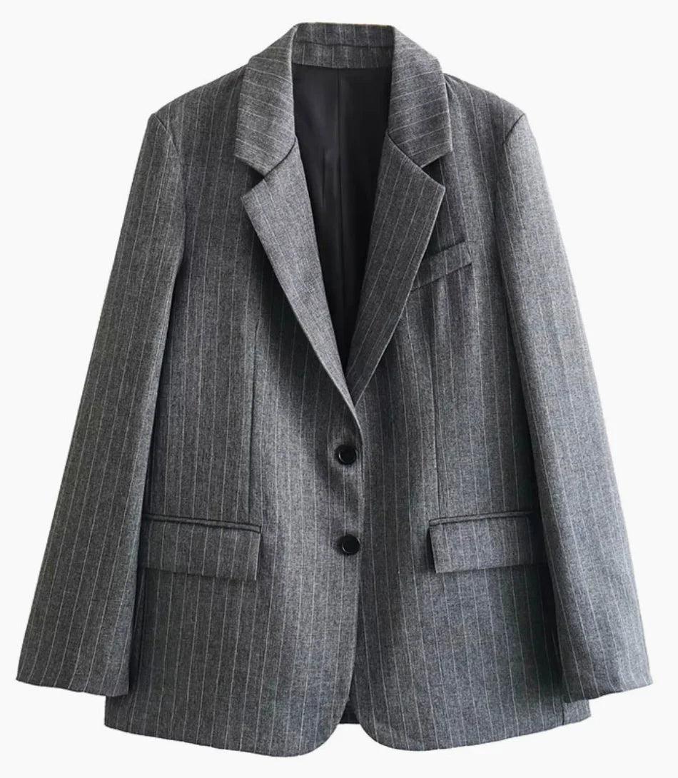 Comprar Conjunto Alfaiataria Risca de Giz Feminino Social ZARA
