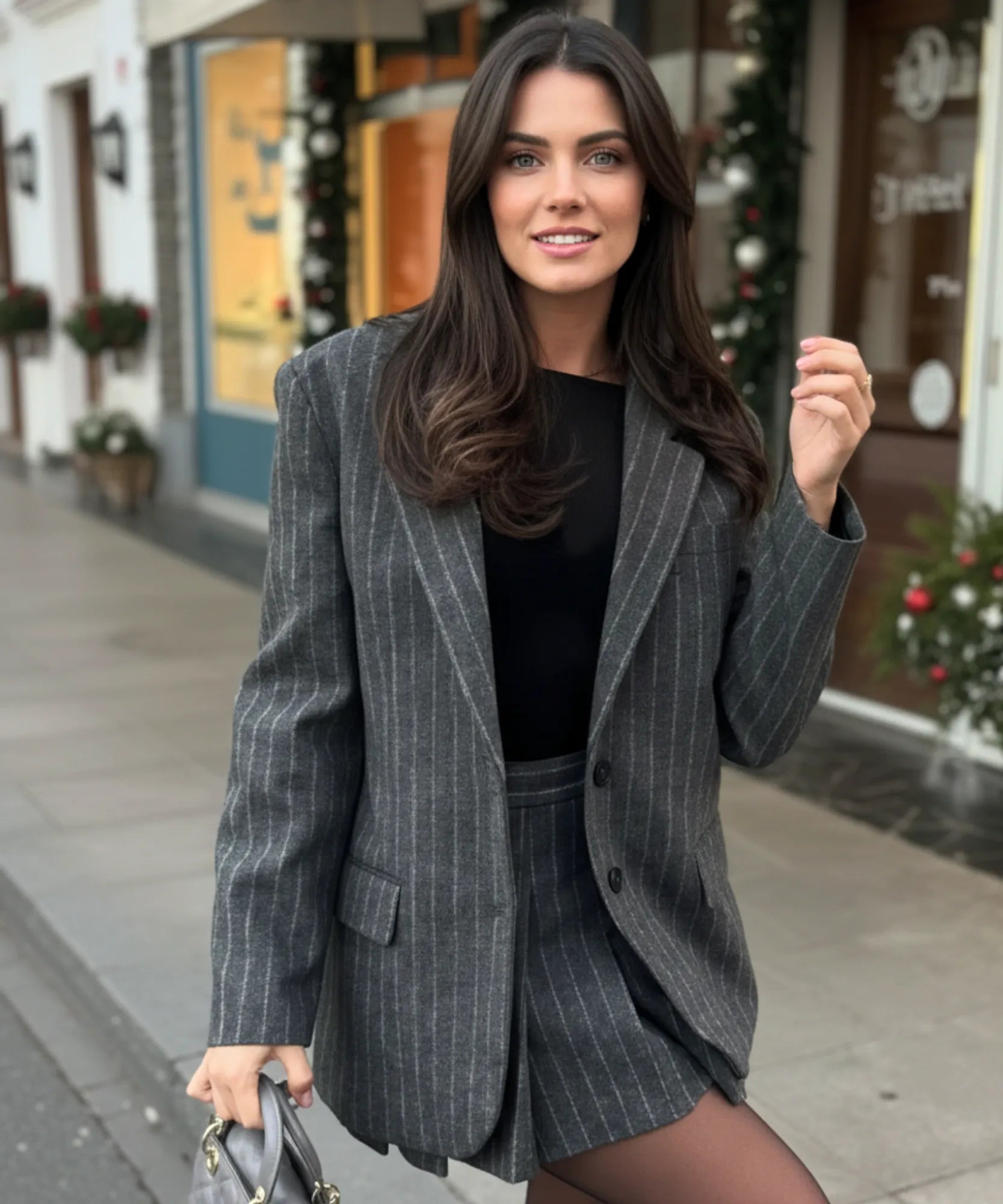 Comprar Conjunto Alfaiataria Risca de Giz Feminino Social barato ou em promoção ZARA

