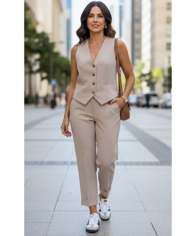 Women’s Tailored Vest and Pants Set | Lolin
