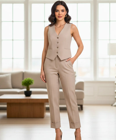 Women’s Tailored Vest and Pants Set | Lolin