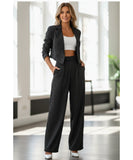 Comprar Conjunto Social Feminino Alfaiataria Risca de Giz barato ZARA 
