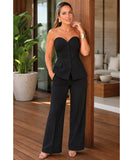 Women's Strapless Tailored Two Piece Set | Gigi