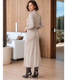 Women’s Tailored Knit Skirt Set for Work and Events | Ziza