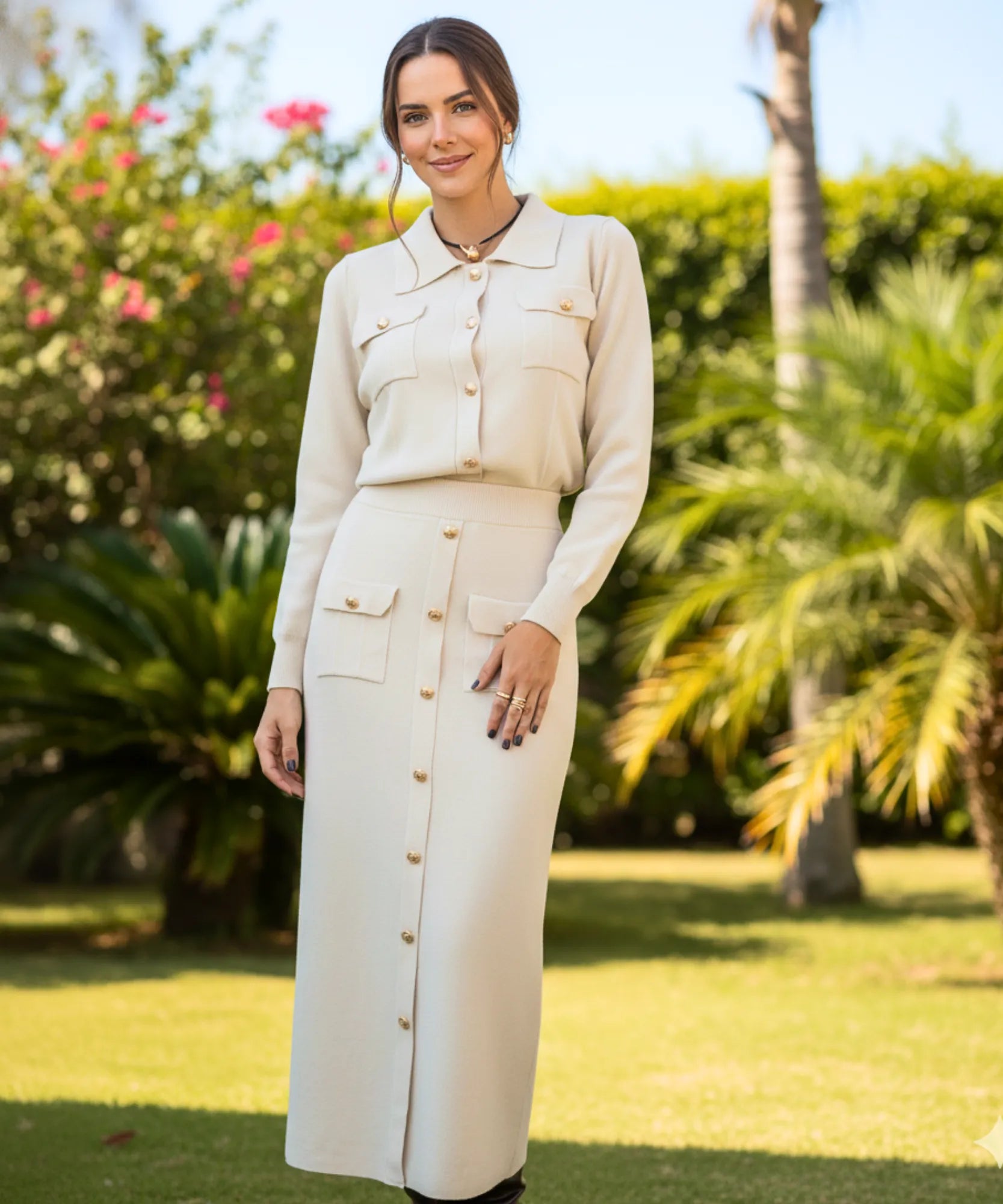 Comprar Conjunto Feminino Alfaiataria Tricot Preto para Trabalho e Festas barato - ZARA
