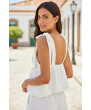 Comprar conjunto feminino linho blusa amarração short cintura alta verão casual elegante em promoção ZARA
