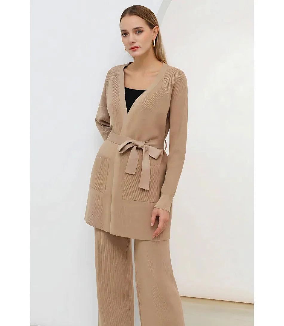 Comprar Conjunto Feminino Tricot Elegante para Trabalho e Eventos Verde ZARA
