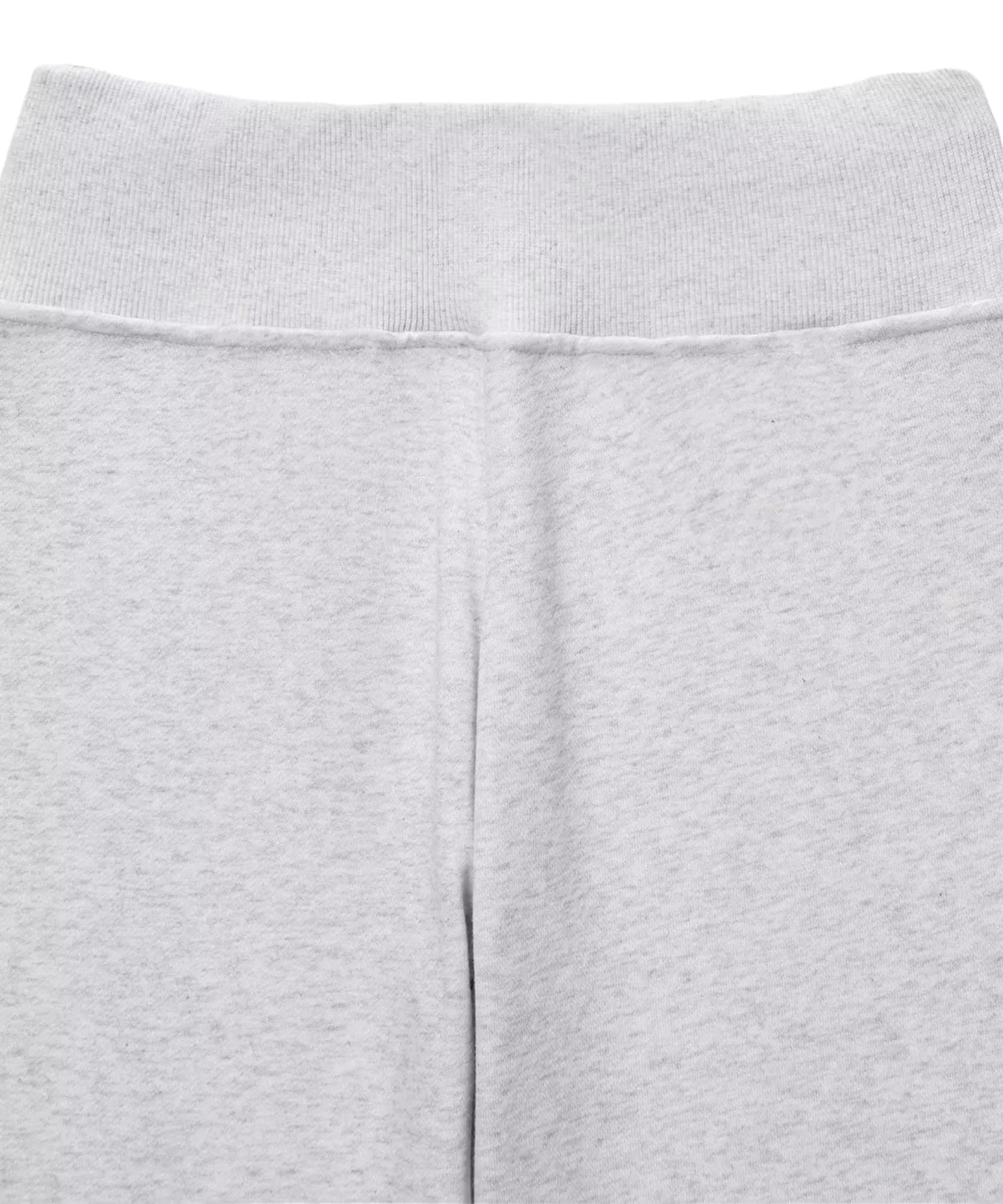 Women's flare sweatpants in a light grey tone, waistband detail